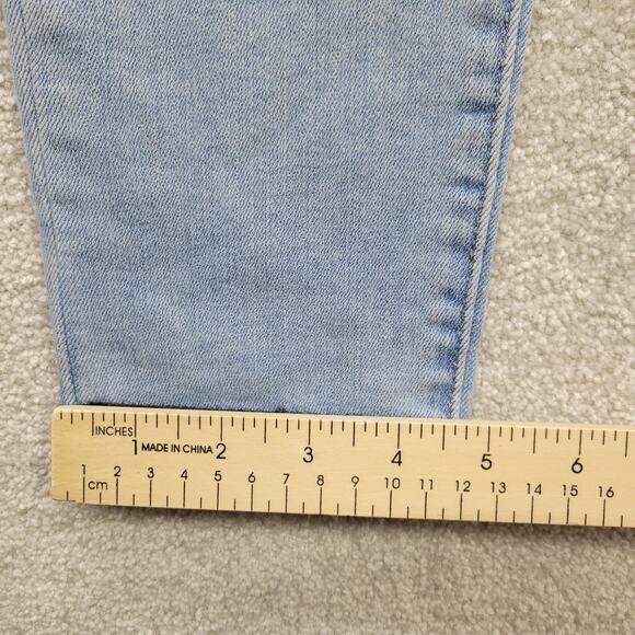 Levi’s 721 High Rise Skinny Jeans Women’s Light Blue Wash Distressed Size 27 - Picture 6 of 11